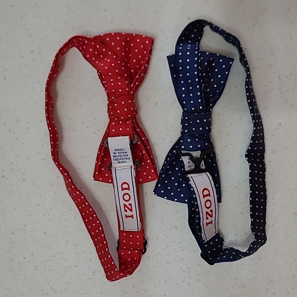 Izod boy's polka-dot bowties - Picture 2 of 3